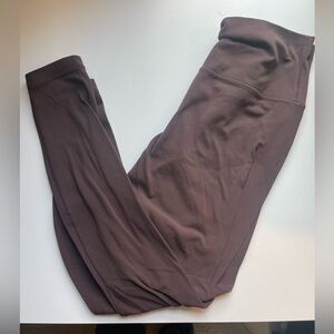 Lululemon Wunderunder burgundy leggings